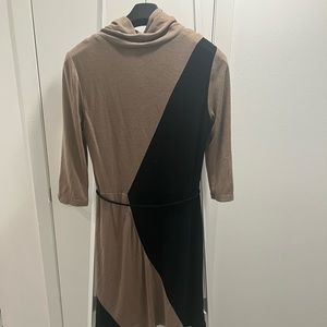 Sandra Darren Cowl Neck Sweater Dress